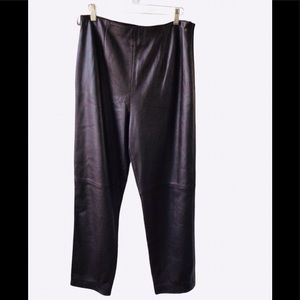 W Worth Vintage Brown Leather Pants Size 10